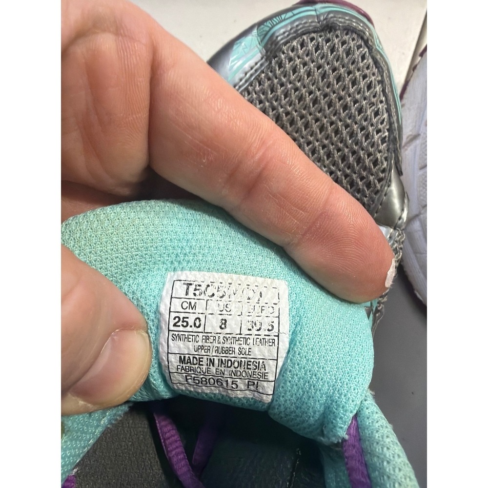 ASICS Gel-Excite 3 Womens Running Shoes Grey Purple Turquoise T5C8N Size 8 - Picture 8 of 10